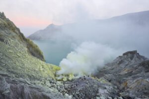 Landscape image with smoke and fog edited with Capture One