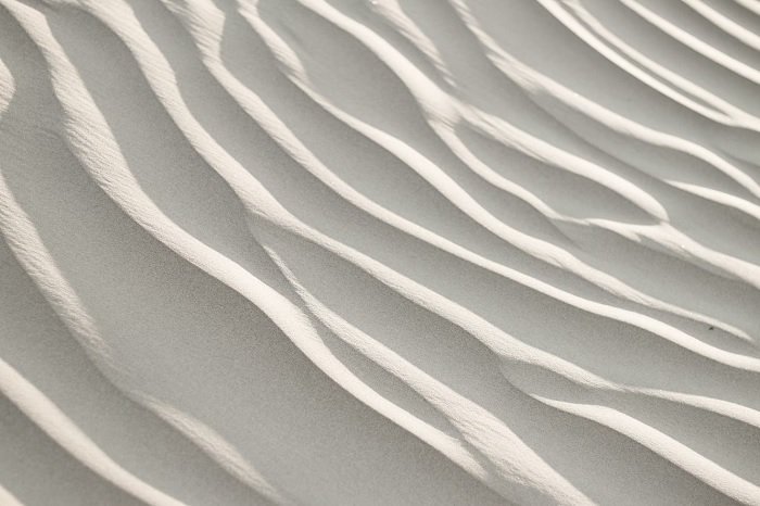 Pattern created by wind on sand dunes